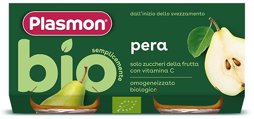 Plasmon omogeneizzato bio pera 2 vasetti x 80 g