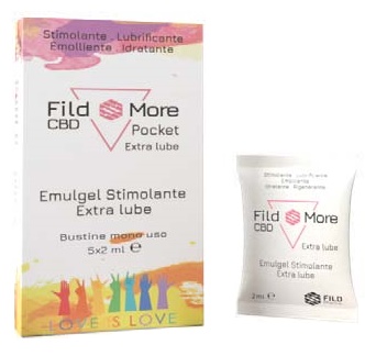 Fild more cbd extra lube pocket 5 bustine da 2 ml