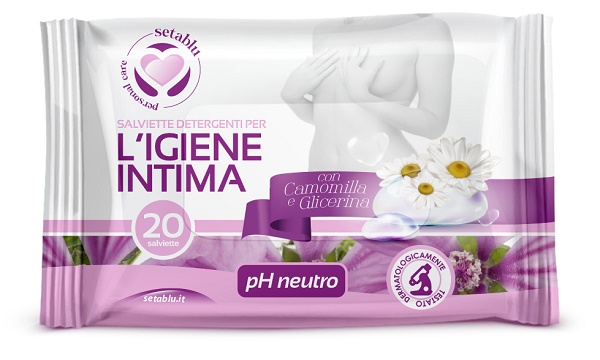 Setablu salviette intime 20 pezzi con camomilla