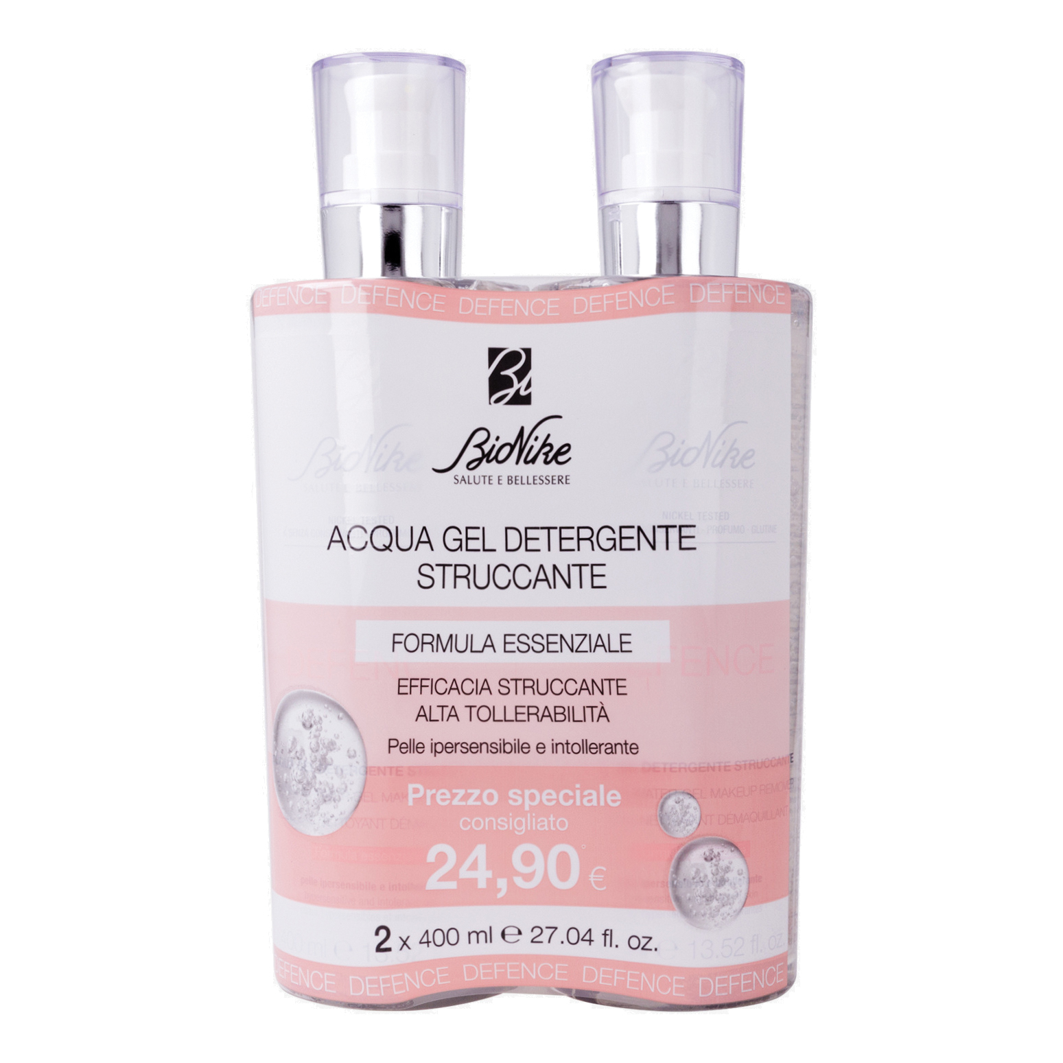 Defence bi-pack acqua detergente struccante