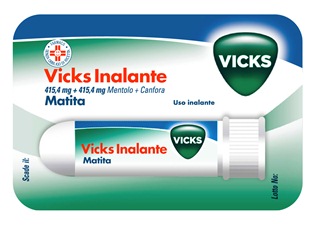 Vicks inalante bastoncino nasale mentolo e canfora 1g