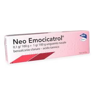 Neo-emocicatrol 1mg/g + 20 mg/g unguento nasale
