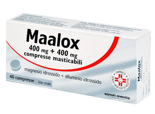 Maalox 400+400MG 40 Compresse masticabili
