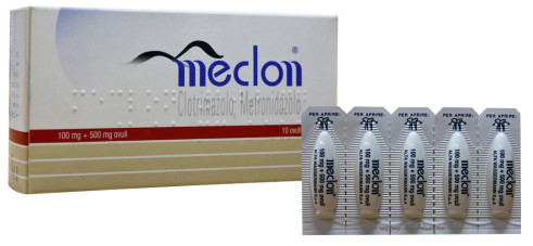 Meclon 100 mg + 500 mg 10 ovuli vaginali