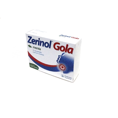 Zerinol gola menta 18 pastiglie  20 mg