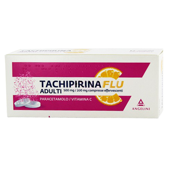 Tachipirinaflu adulti 500 mg/200 mg compresse effervescenti