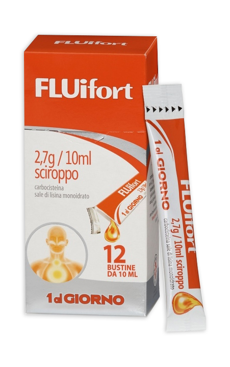Fluifort 2,7 g sciroppo 12 bustine da 10 ml