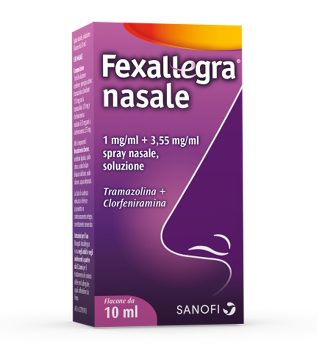 Fexallegra 1 mg/ml + 3,55 mg/ml spray nasale Rinite Allergica 10 ml