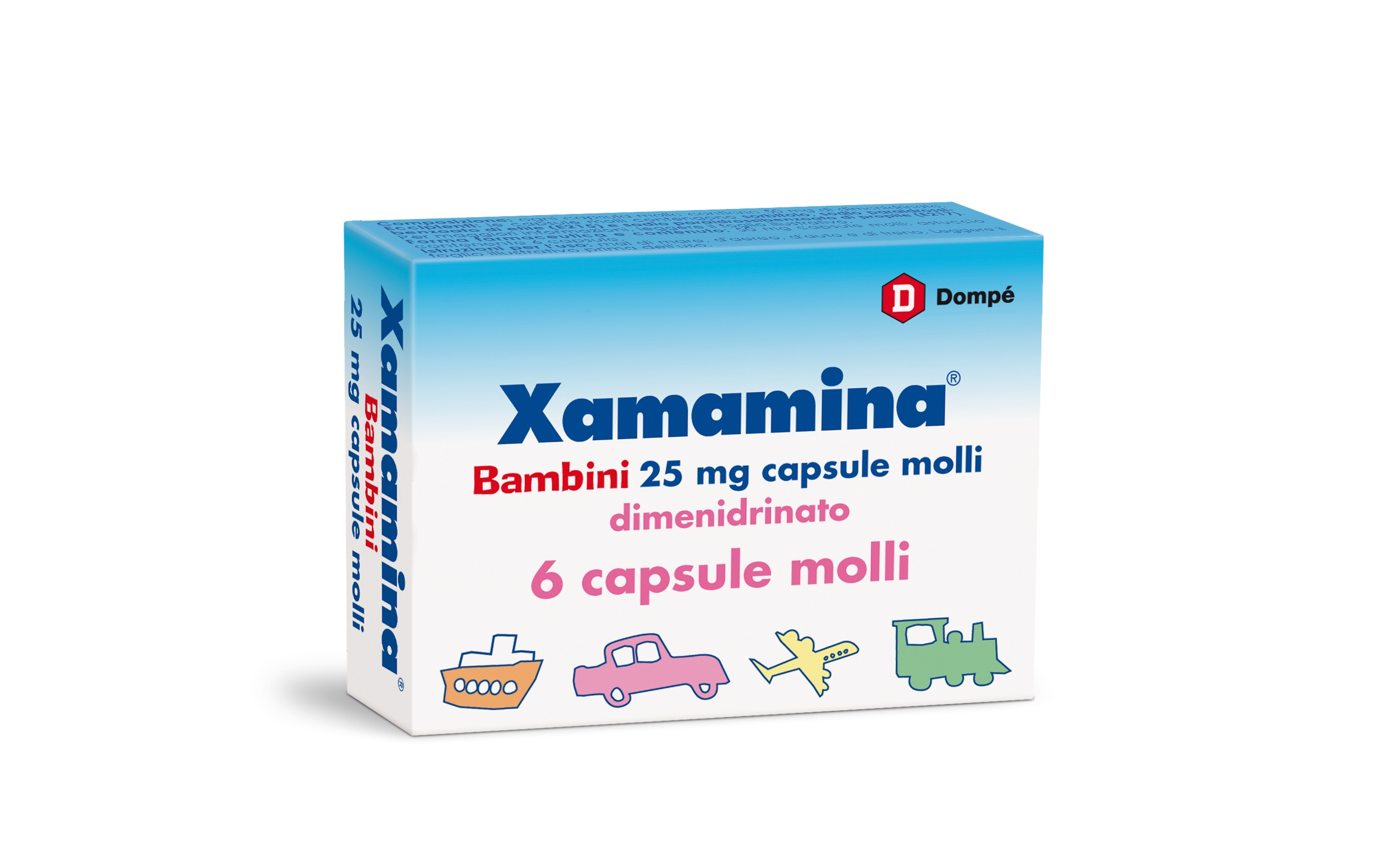 Xamamina bambini 25 mg 6 capsule molli