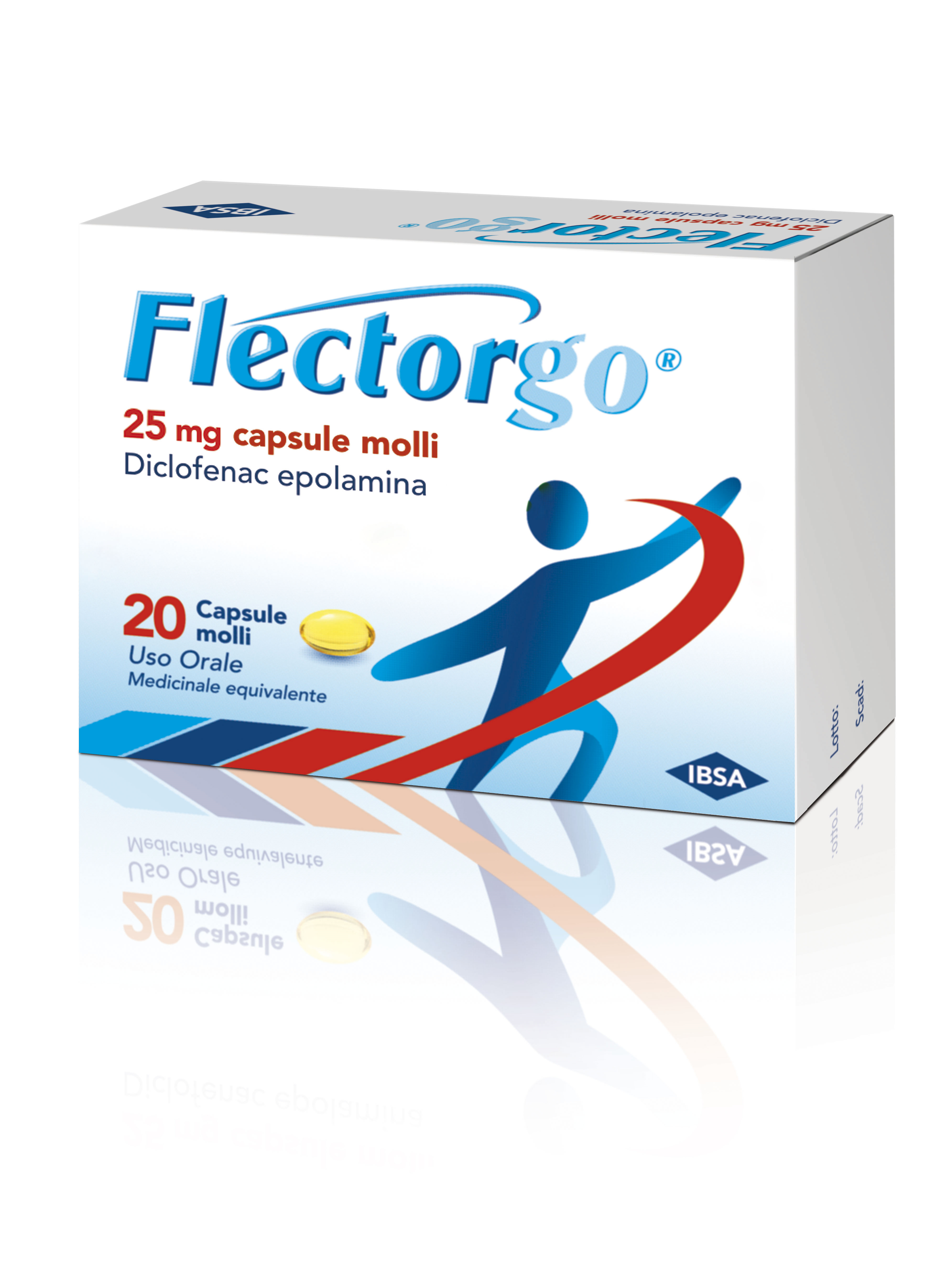Flectorgo 25 mg 20 capsule molli