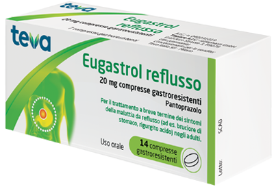 Eugastrol reflusso 20 mg compresse gastroresistenti