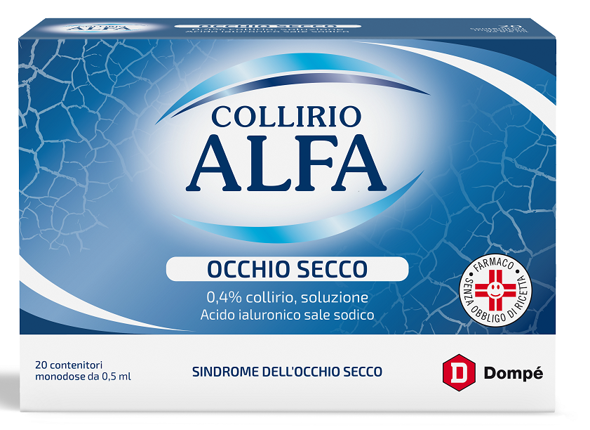 Collirio alfa occhio secco 0,4% collirio 20 confezioni monodose