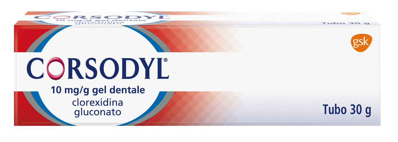 Corsodyl Gel Dentale 1 gr/100 g 30 g Clorexidina gluconato