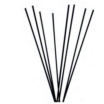 Bastoncini in fibra neri da 28 cm per diffusione da 200 ml