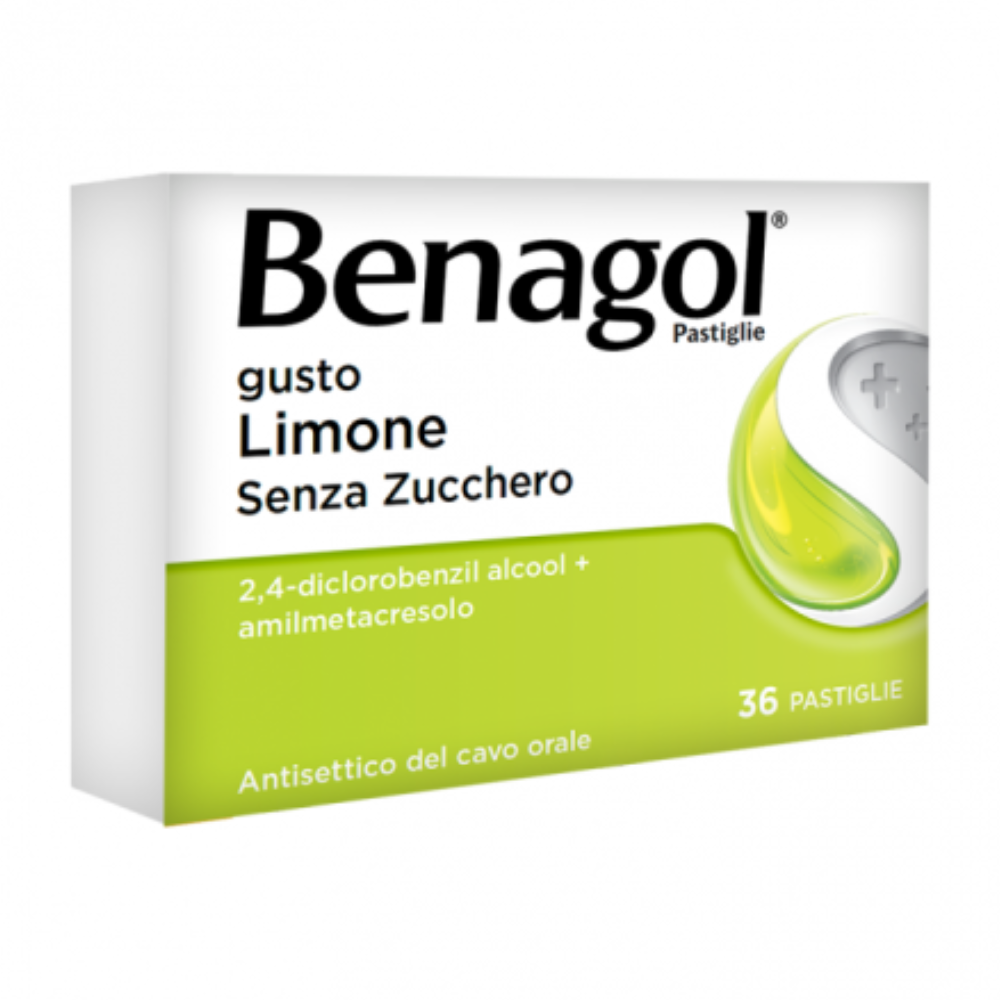 Benagol 36 Pastiglie Limone Senza Zucchero