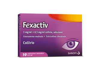 Fexactiv 3 mg/ml + 0,5 mg/ml collirio 10 flaconi monodose