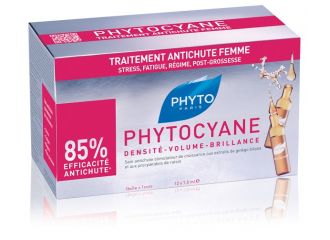 Phyto phytocyane trattamento anticaduta capelli donna 12 fiale 7,5 ml