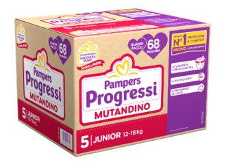Pampers progressi mutandina quadri junior 68 pezzi