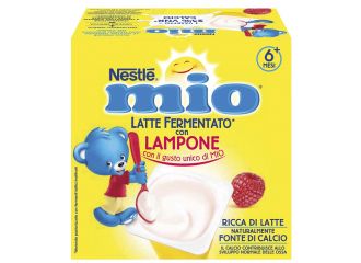 Mio merenda latte fermentato lampone 4 pezzi da 100 g