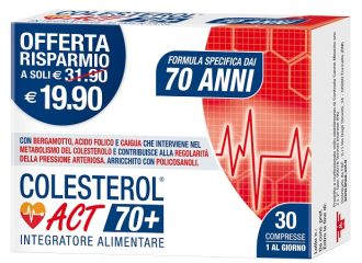 Colesterol act 70+ 30 compresse