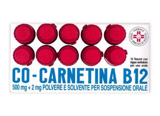Cocarnitin b12 500 mg/2 mg polvere e solvente per sospensione orale