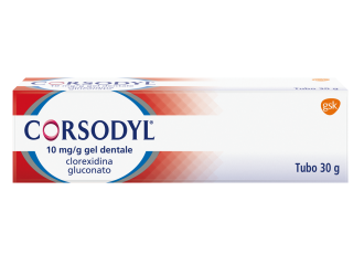 Corsodyl Gel Dentale 1 gr/100 g 30 g Clorexidina gluconato